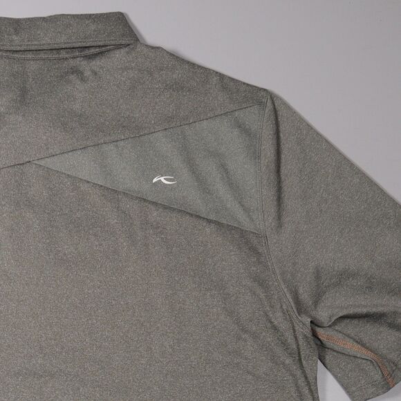 KJUS Polo Stowe Primeflex Polo Audia Embroidered Golf Gray Mens XL - Picture 3 of 9